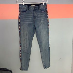 Knox Rose Size 12 Embellished Detail High Rise Skinny Jeans